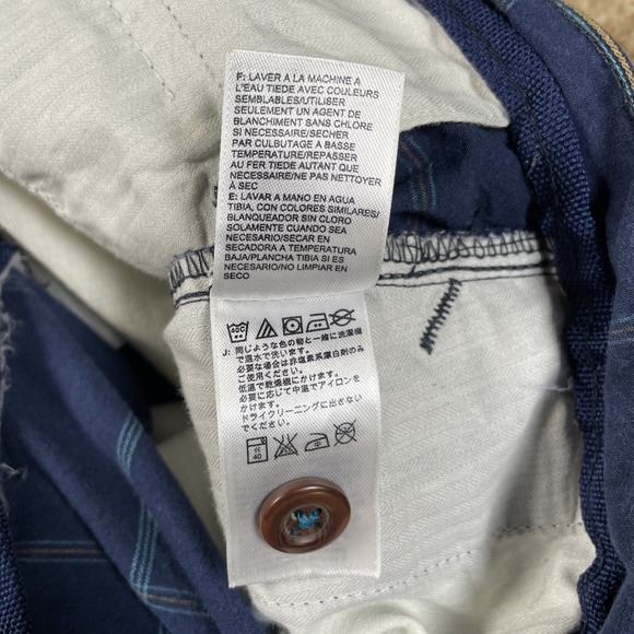 VTG The North Face Chino Shorts Men Sz 38 Reg 100% Cotton Casual Navy 9.5"inseam - Picture 8 of 11